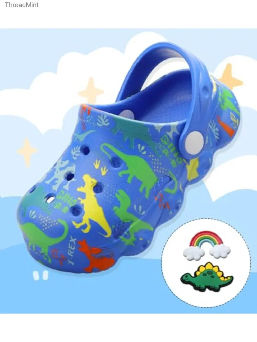 Toddler Clogs Boys Girls Kids Garden Shoes with Adjustable Heel Strap